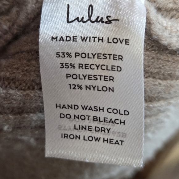 Lulus Snuggly Option Heather Taupe Hooded Mini Sweater Dress - Picture 9 of 9